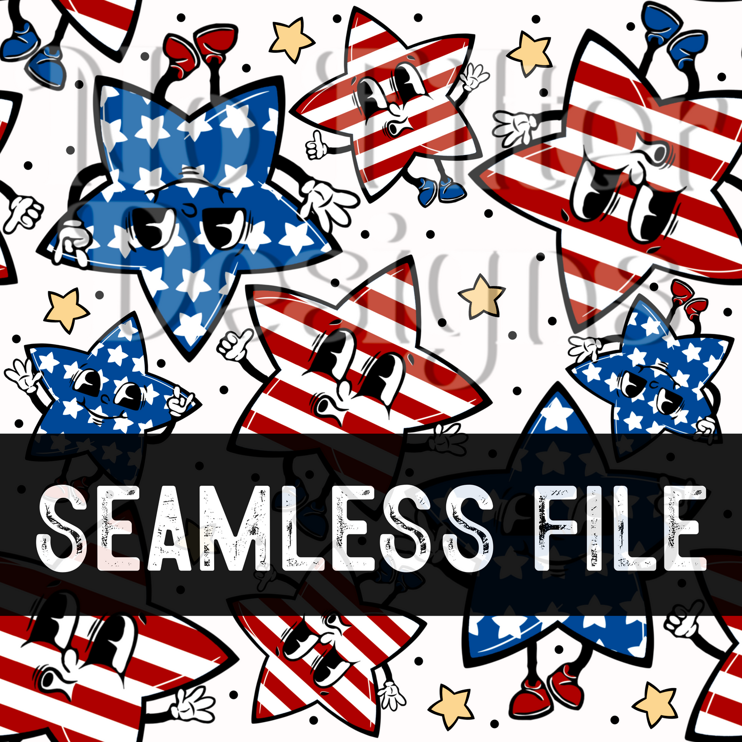 Stars and Stripes Seamless