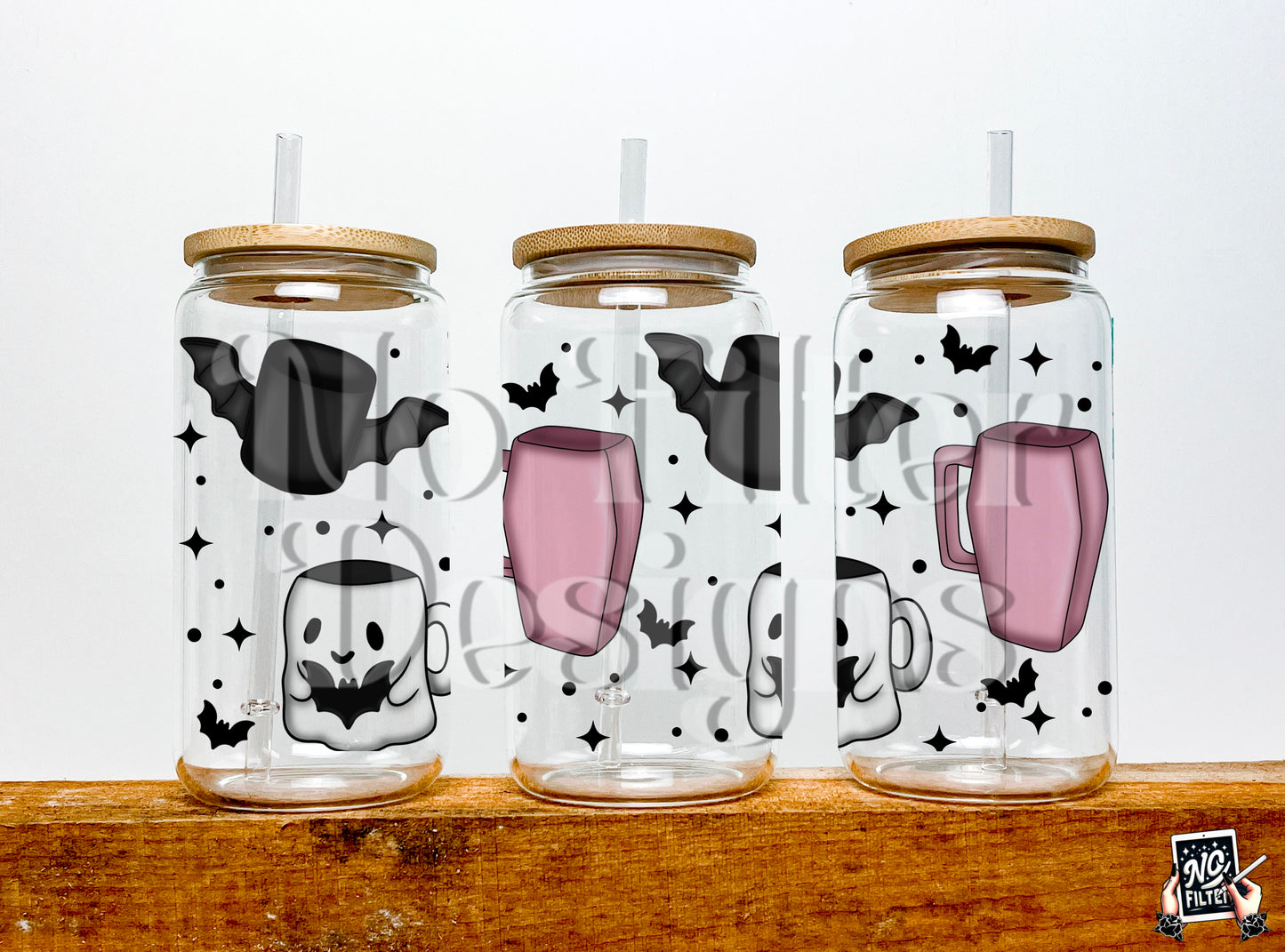 Spooky Mug 16oz Wrap