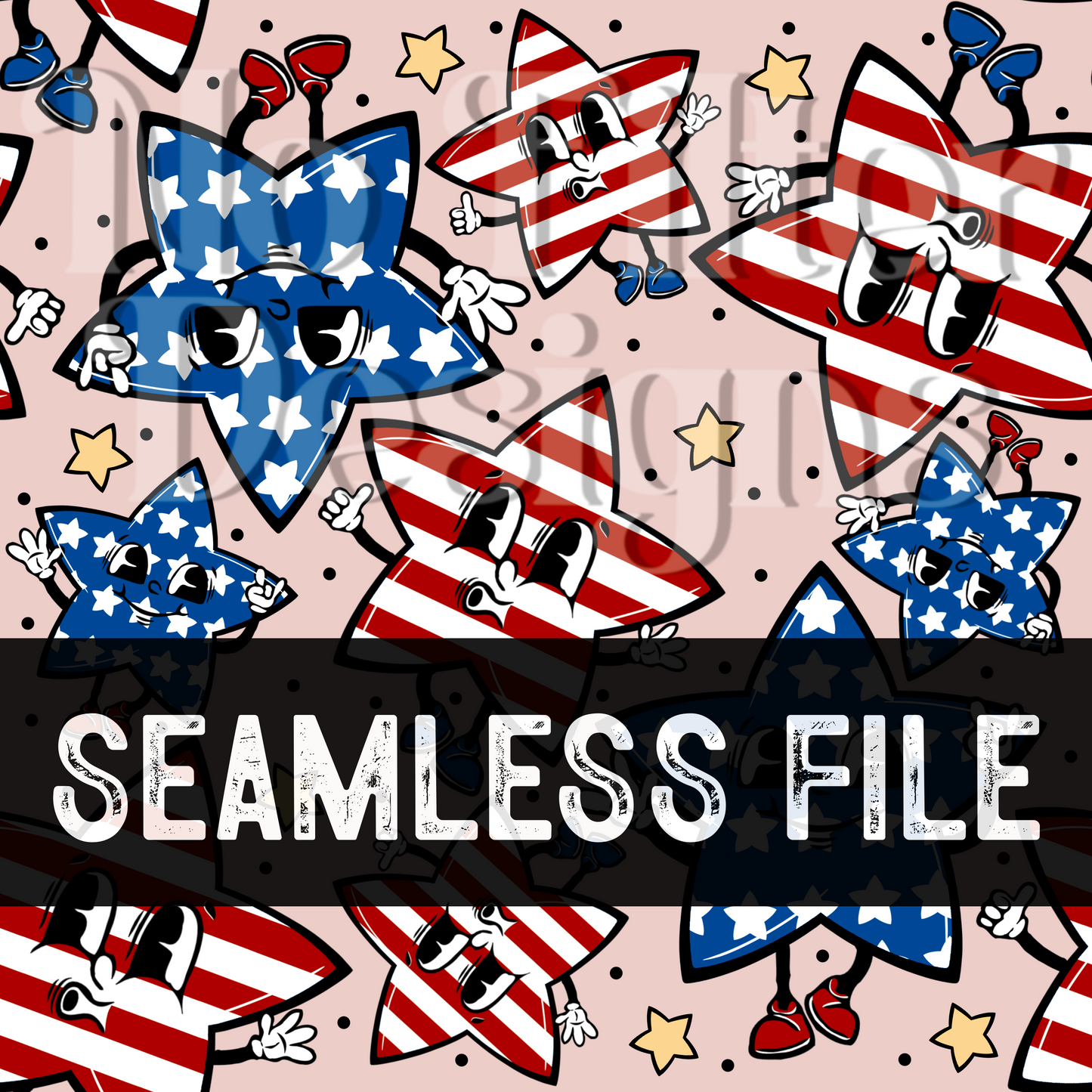 Stars and Stripes Seamless