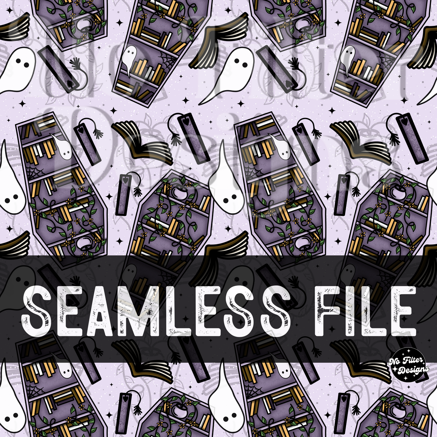 Coffin Book Seamless