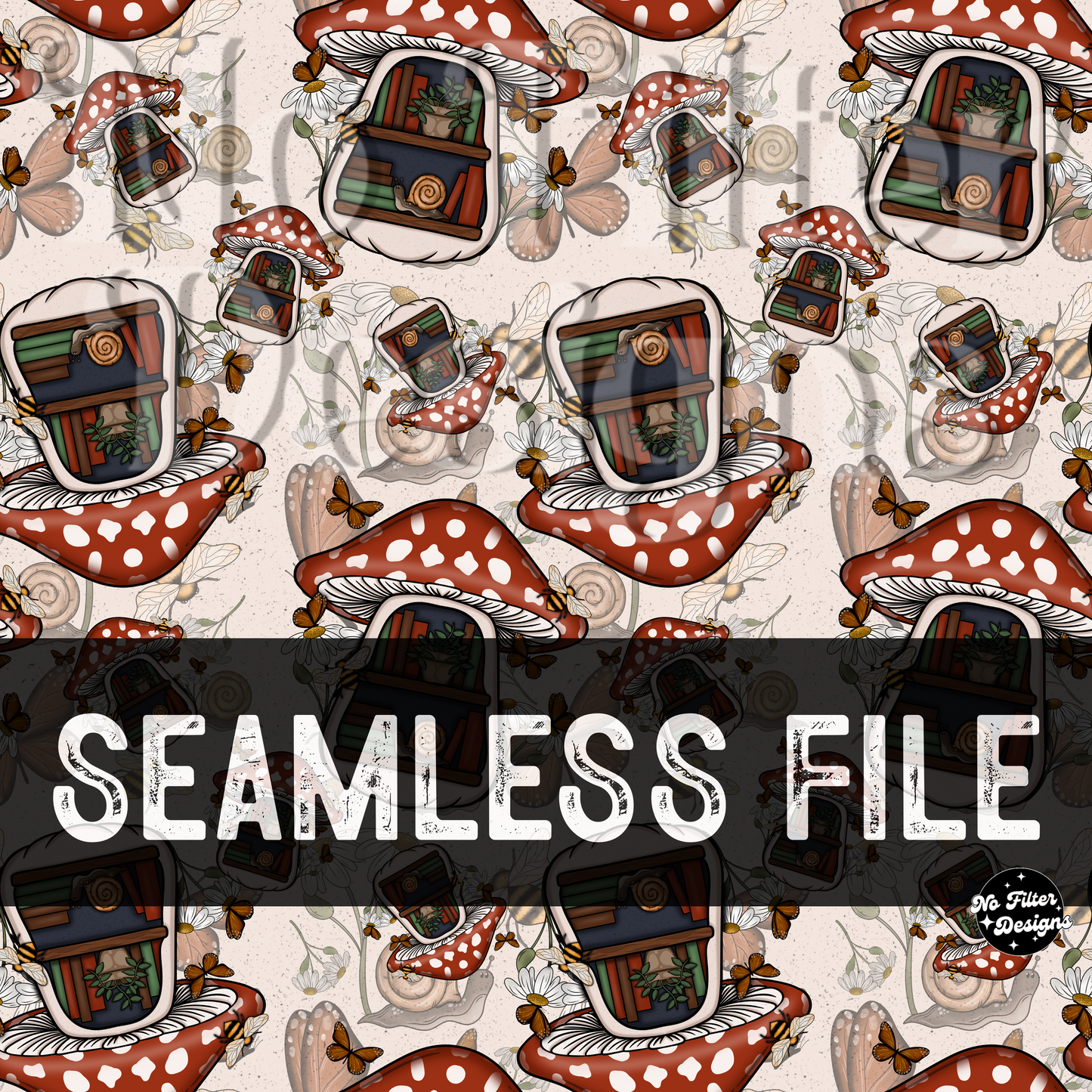 Mushroom Shelf Seamless