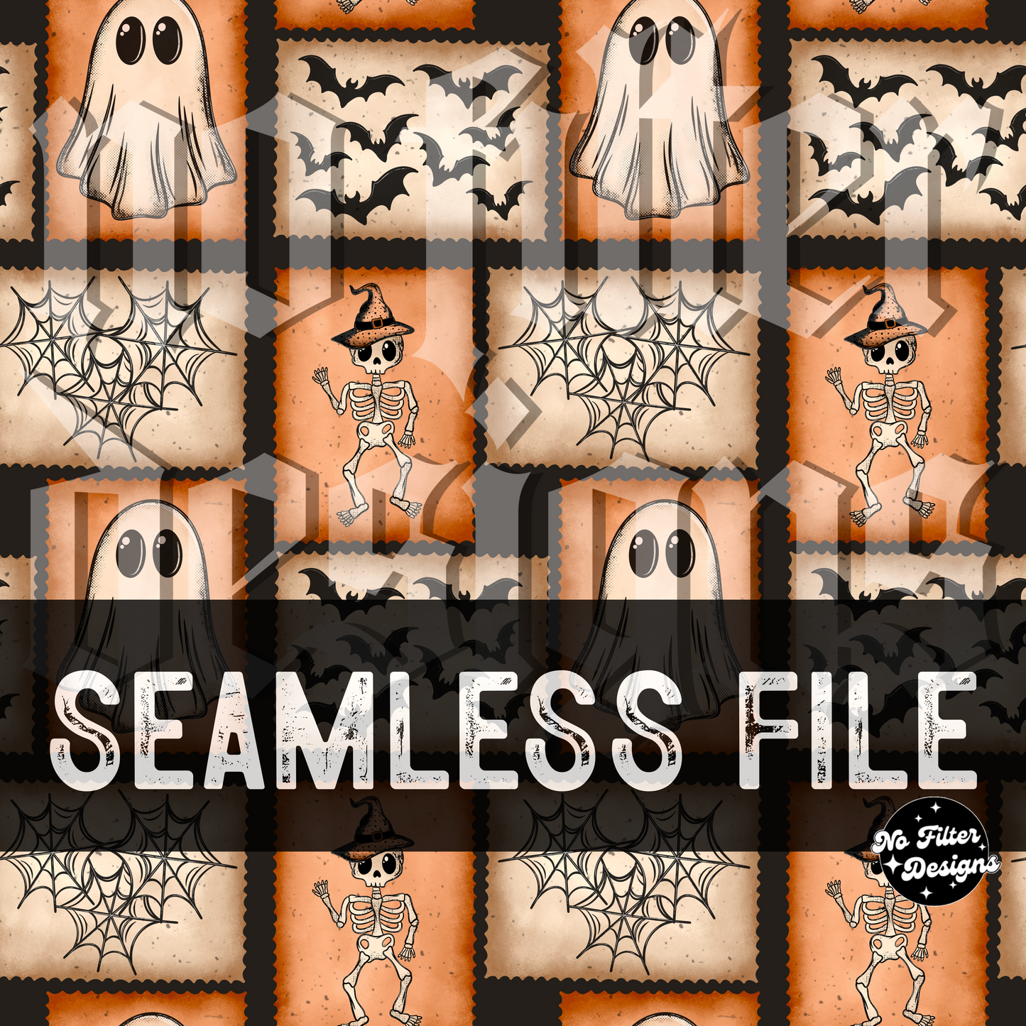 Spooky Stamp Seamless
