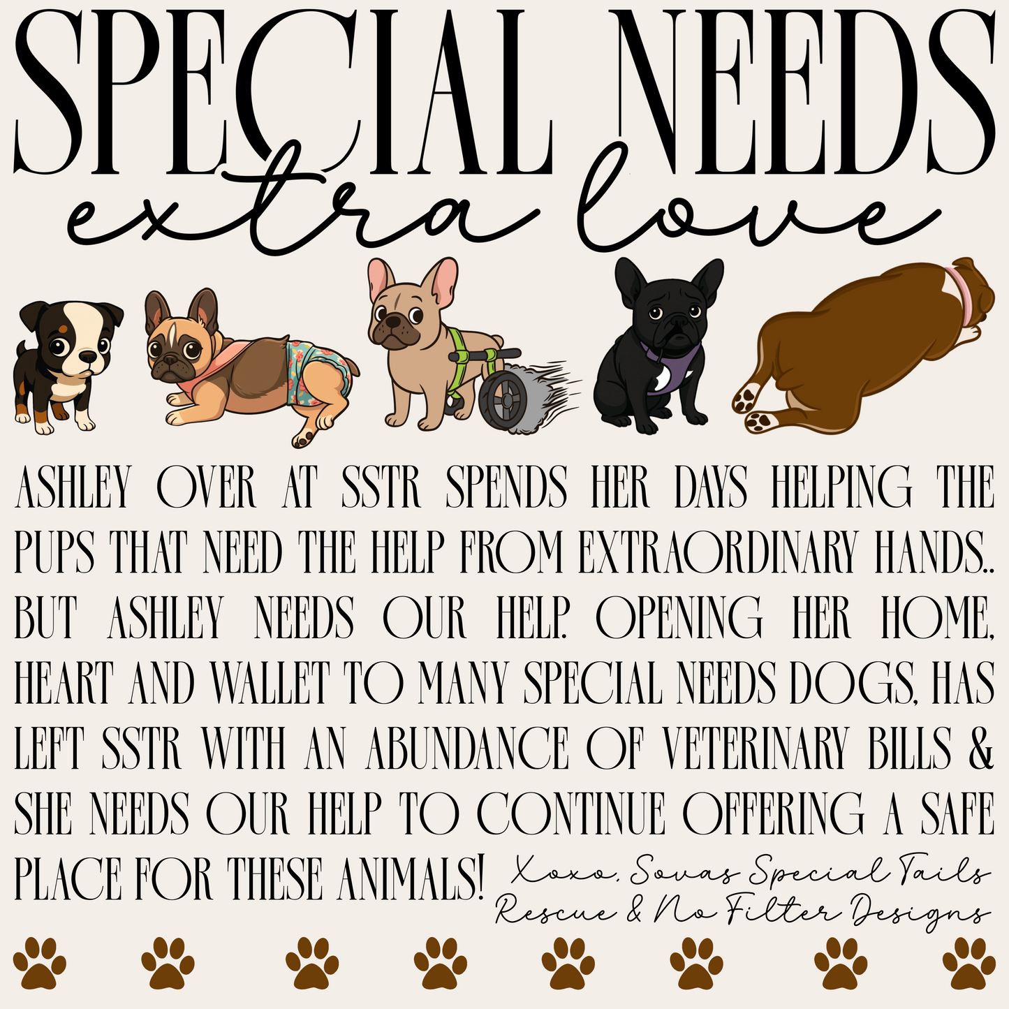 Sovas Special Tails Rescue - Fundraiser