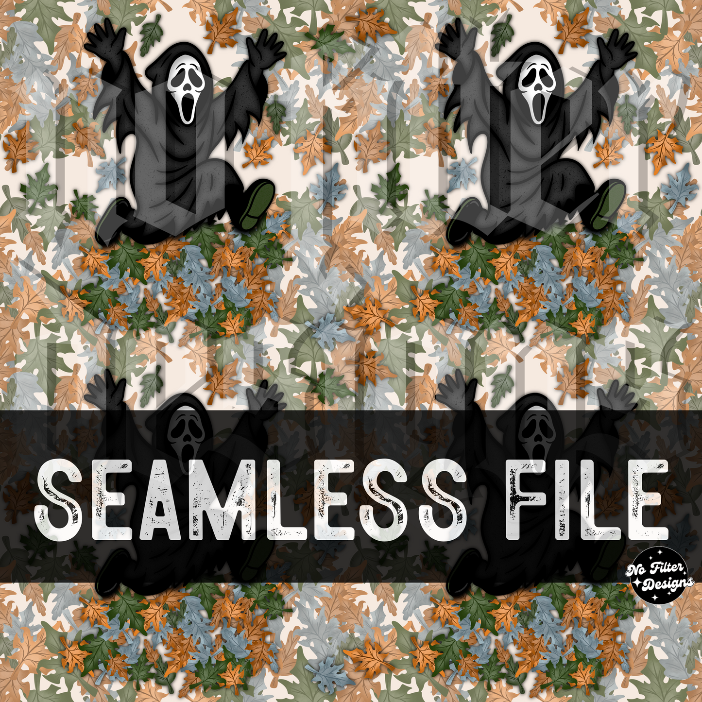 Ghost in the leaves seamless