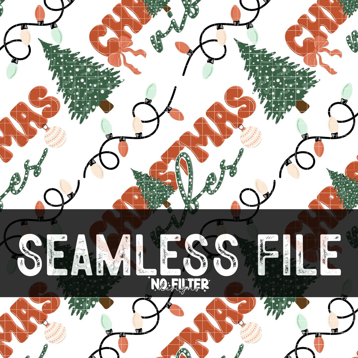 Christmas vibes seamless