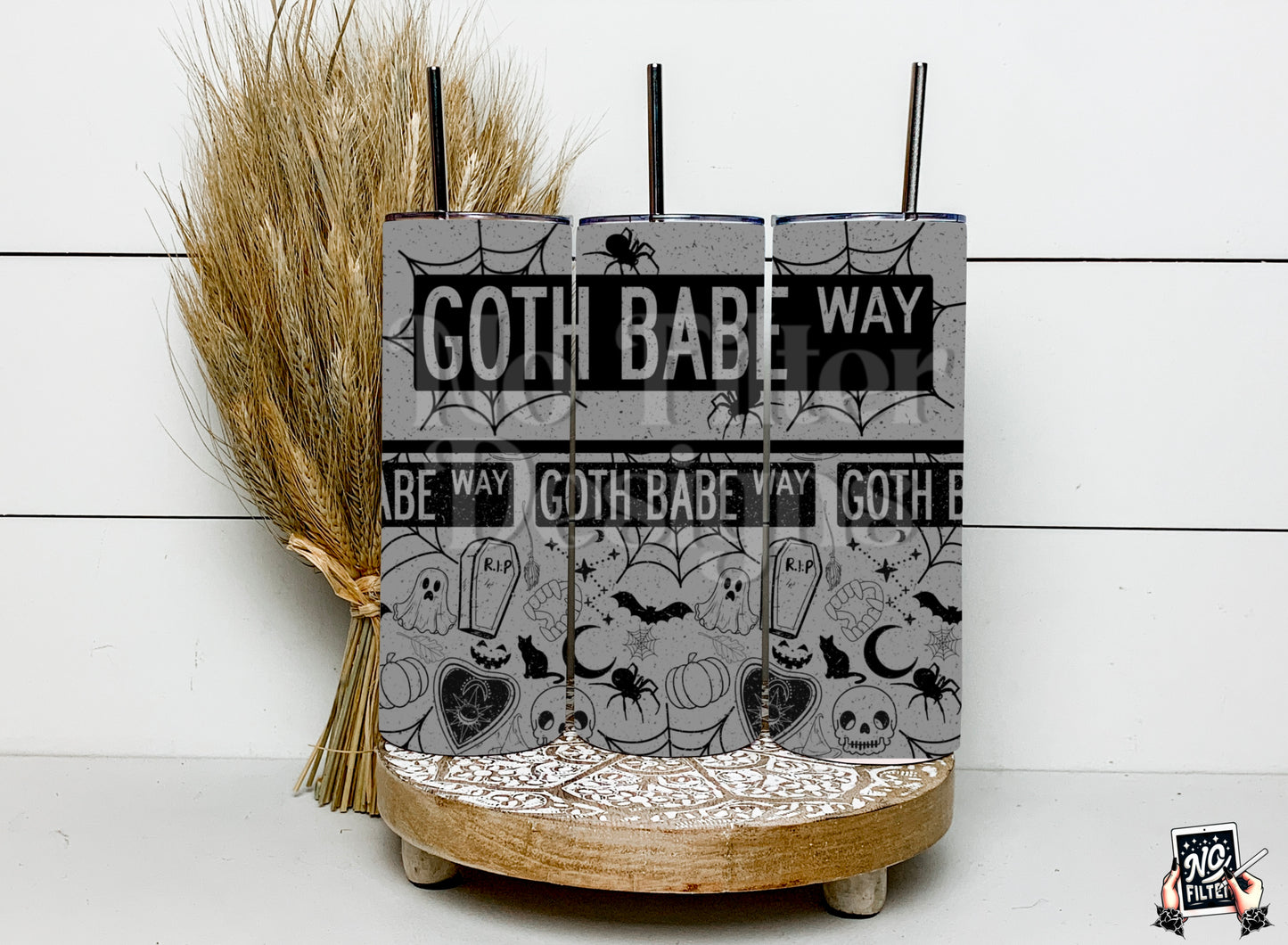 Goth babe tumbler wrap