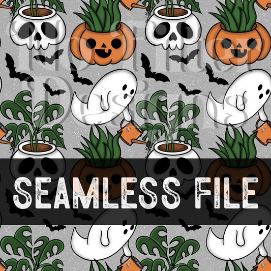 Halloween Plant Seamless