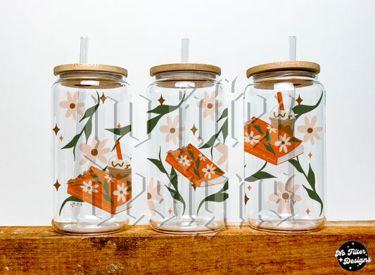 16oz Floral book wrap