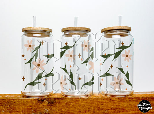 16oz Dainty floral wrap