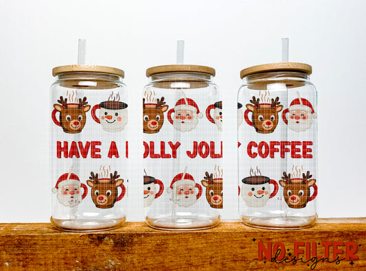 16oz holly jolly coffee wrap