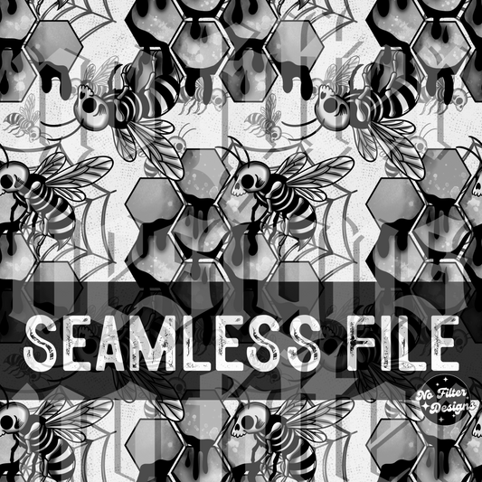 Spooky Bee Seamless