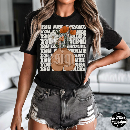 Positive affirmation booty planter
