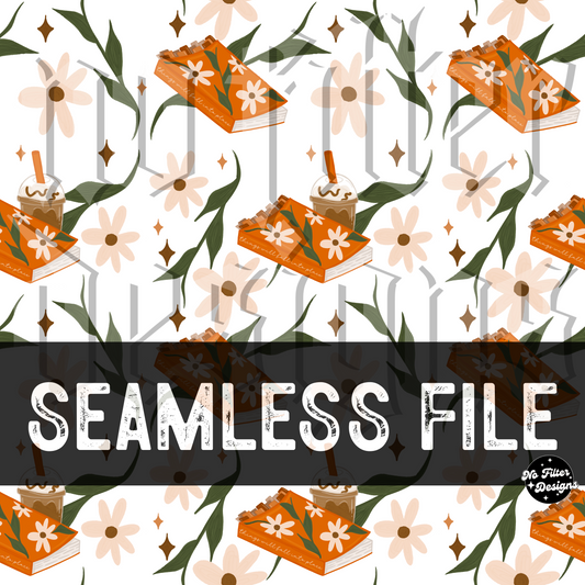 Floral book seamless