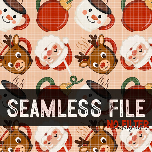 Christmas mug seamless