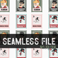 Christmas movie Stamp seamless