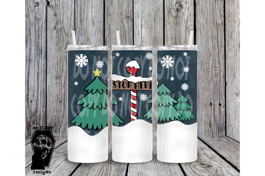 Christmas tumbler wrap